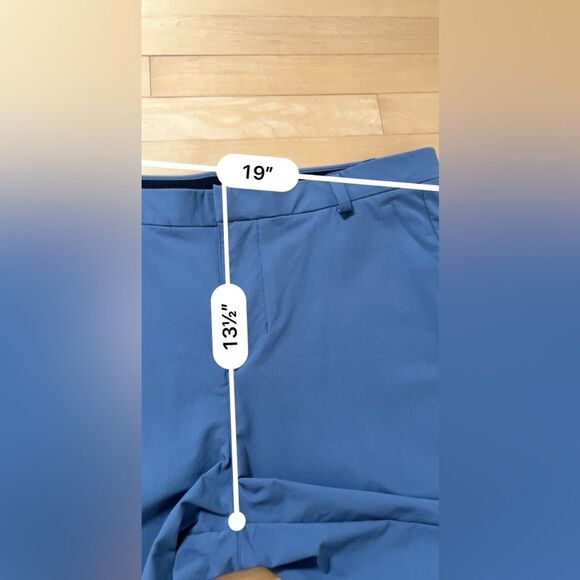 nobull Tour 9" Shorts in Blue Golf 38 - Picture 5 of 11